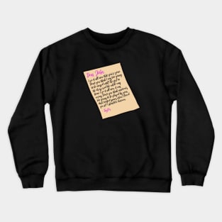 dear john (taylor's version) Crewneck Sweatshirt